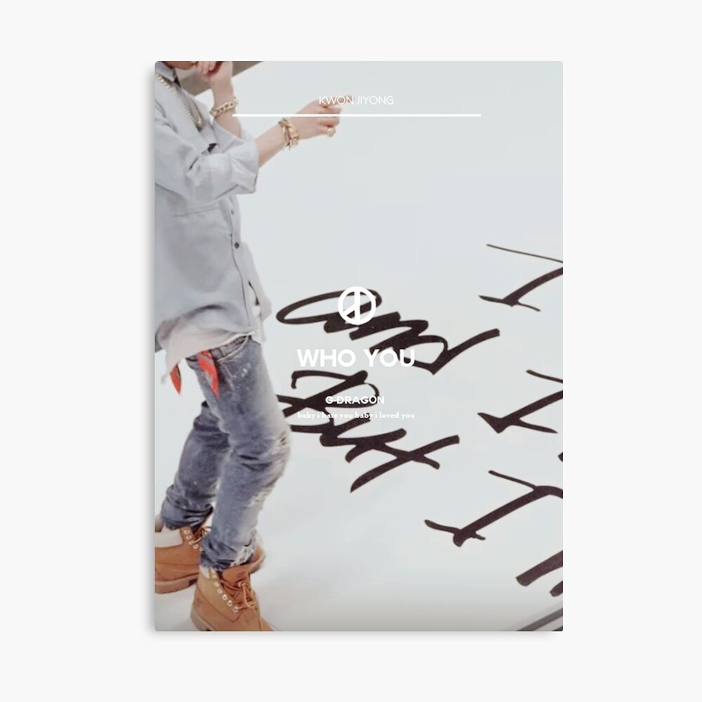 G Dragon Who You Photographic Print By Youngbaaes Redbubble