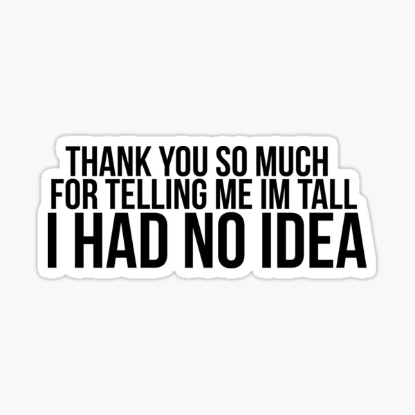 tall Sticker