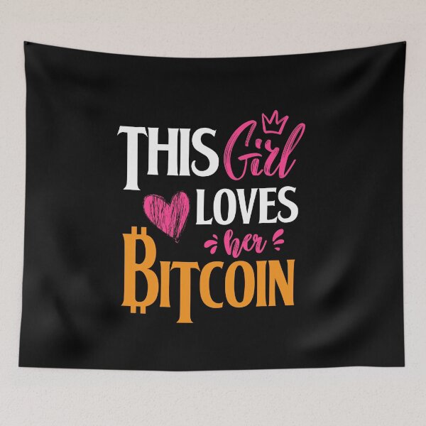 Item preview, This Girl Loves Her Bitcoin designed and sold by ReichBourne.
