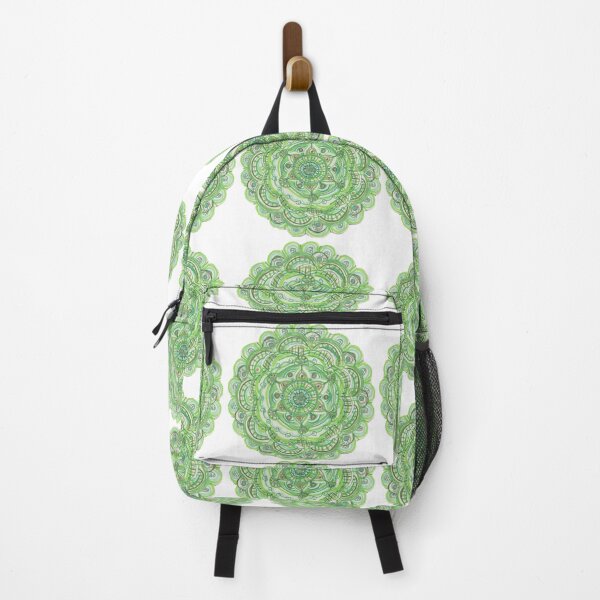 Item preview, Green Scalloped Mandala Flower designed and sold by LABrizendine.
