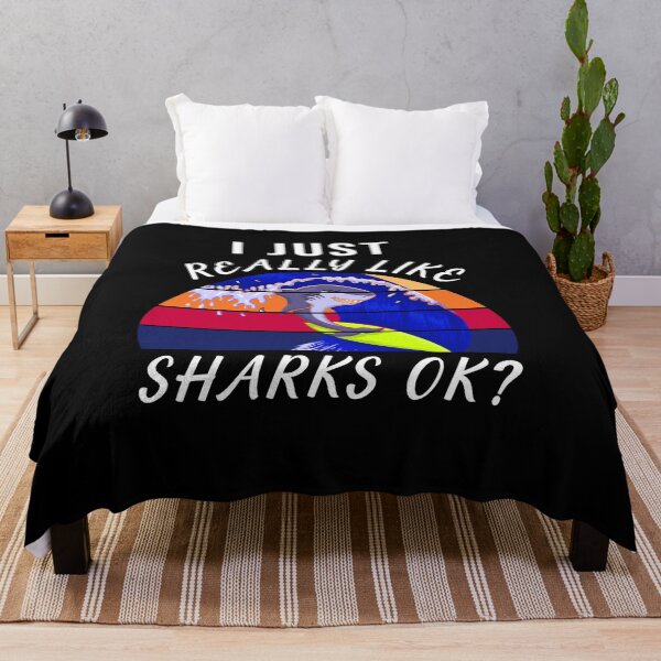 Item preview, Copy of I JUST REALLY LIKE SHARKS OK WHITE designed and sold by keemo2o.