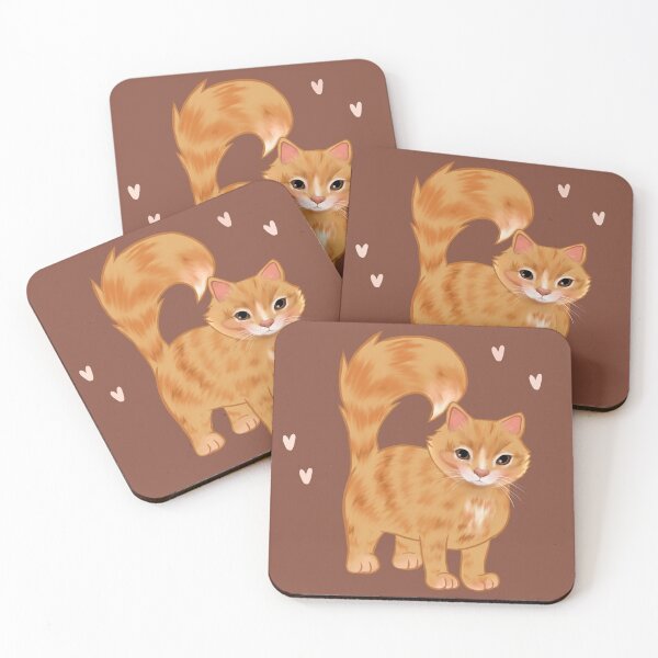 Angel Cat Coasters, Coaster Set