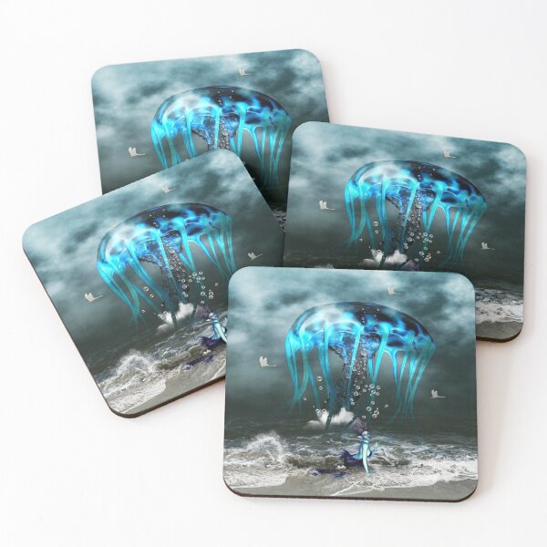 Item preview, Awesome jellyfish and bautiful mermaid designed and sold by nicky2342.