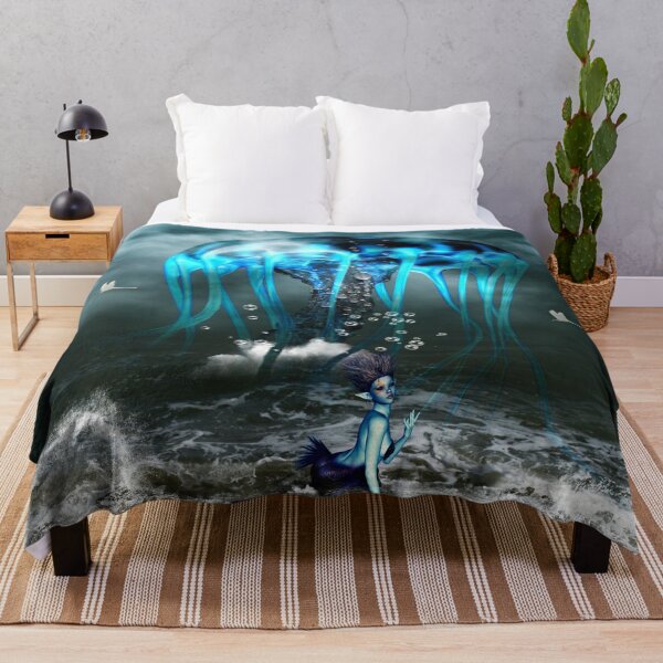 Item preview, Awesome jellyfish and bautiful mermaid designed and sold by nicky2342.