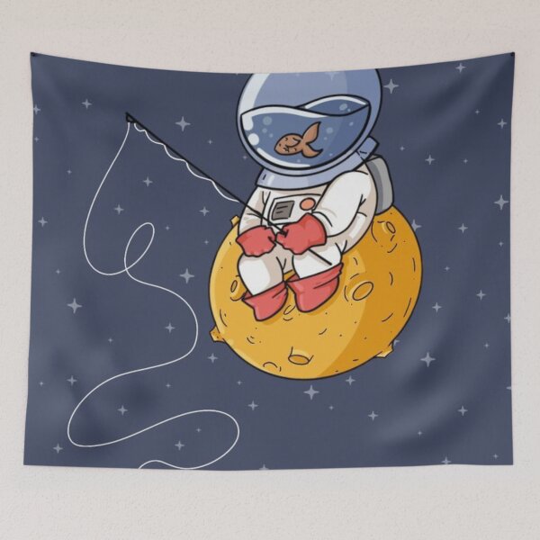 Item preview, Fishing in space designed and sold by Evelynoutlet.