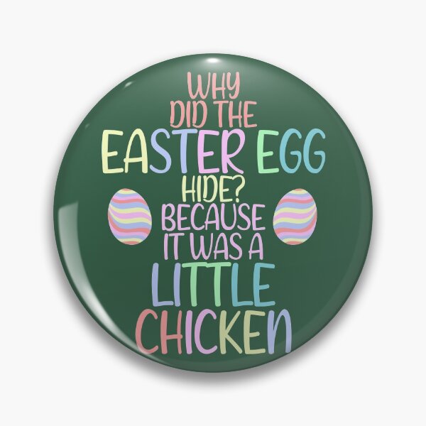 Item preview, Why did the Easter egg hide? Because it was a little chicken designed and sold by Sticker Up.