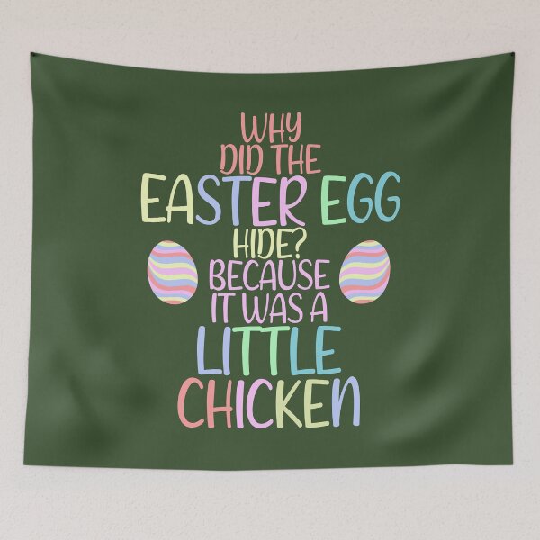 Item preview, Why did the Easter egg hide? Because it was a little chicken designed and sold by Sticker Up.