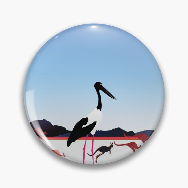 Item preview, Day 149 | 365 Day Creative Project  "Jabiru & Kangaroos" designed and sold by Robyn Williams.