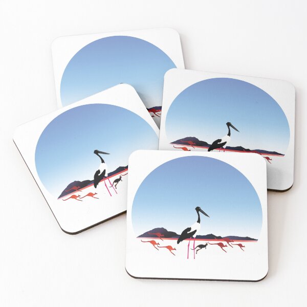 Item preview, Day 149 | 365 Day Creative Project  "Jabiru & Kangaroos" designed and sold by Robyn Williams.