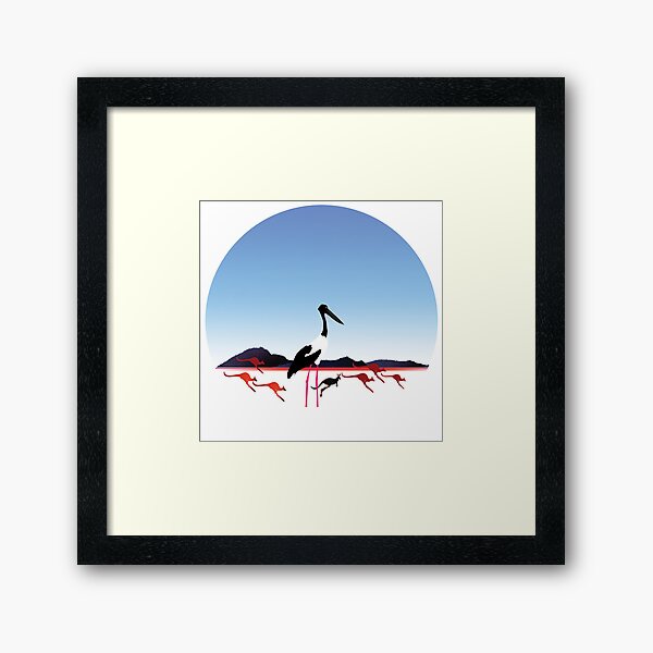Item preview, Day 149 | 365 Day Creative Project  "Jabiru & Kangaroos" designed and sold by Robyn Williams.