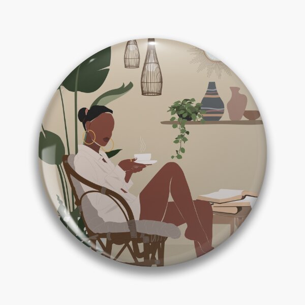 Item preview, Black Women Enjoy Coffee designed and sold by SurfolioPrints.