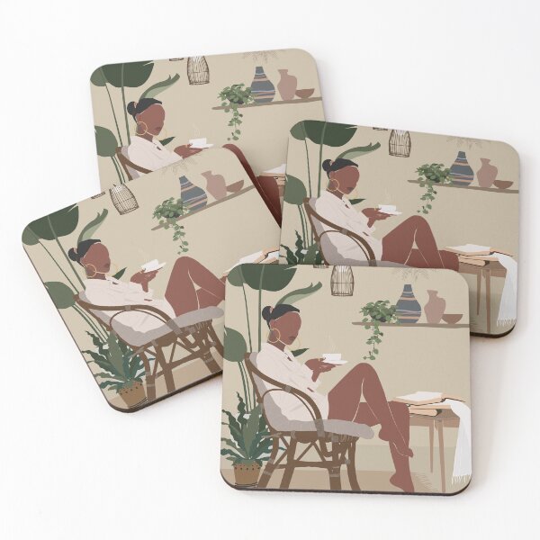 Item preview, Black Women Enjoy Coffee designed and sold by SurfolioPrints.