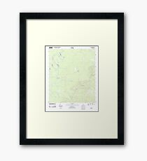 USGS TOPO Map Alabama AL Tensaw 20110910 TM Framed Print