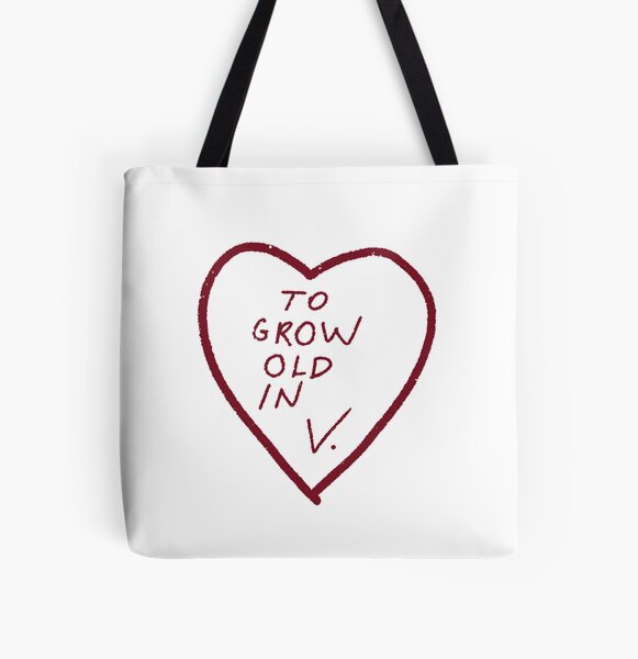 POUR GRANDIR VIEUX EN V. Tote bag doublé