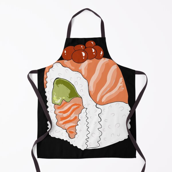 Item preview, Salmon-Avocado Sushi Roll Cartoon designed and sold by Grafititee.