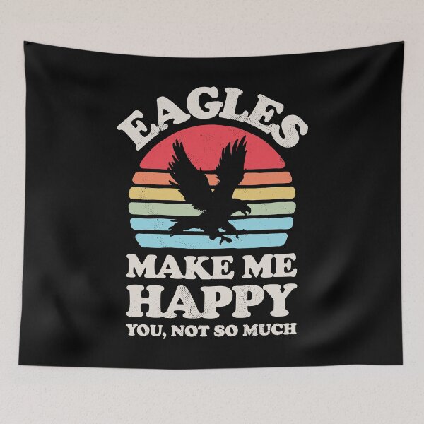 Item preview, Eagles Make Me Happy Sunset Retro Shirt for Men Women Boys Girls Kids Bird Lover Gifts designed and sold by LiqueGifts.