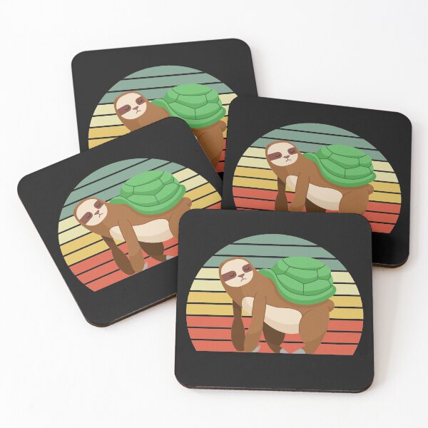 Item preview, Funny Sloth with Turtle back. Vintage Sloth with Turtle Back  designed and sold by Vicky021.