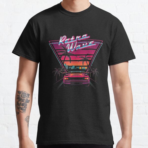 Teeshirtpalace 80s Vintage Retrowave Synthwave Love Retro Wave Miami Beach Kids Long Sleeve Shirt