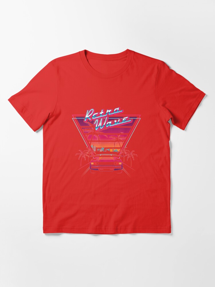 Teeshirtpalace 80s Vintage Retrowave Synthwave Love Retro Wave Miami Beach Kids Long Sleeve Shirt