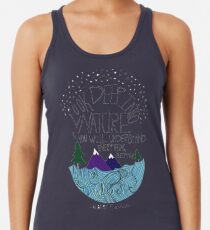 Camiseta con espalda nadadora Einstein: Naturaleza
