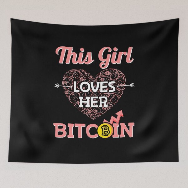 Item preview, This Girl Loves Her Bitcoin designed and sold by ReichBourne.