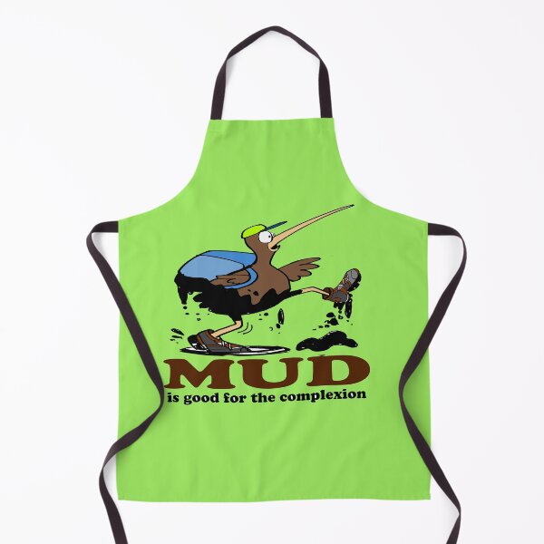 Item preview, Funny cartoon of kiwi with backpack struggling through mud in New Zealand designed and sold by Al Benge.