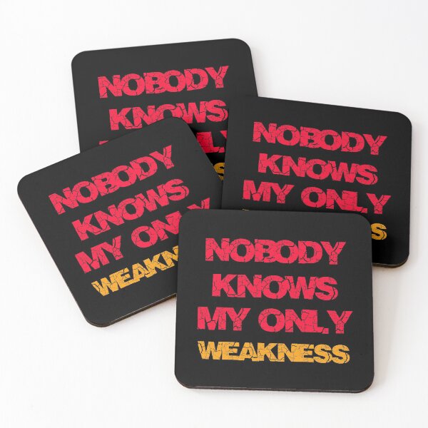 Item preview, Nobody Knows My Only Weakness Typography designed and sold by triangle-studio.