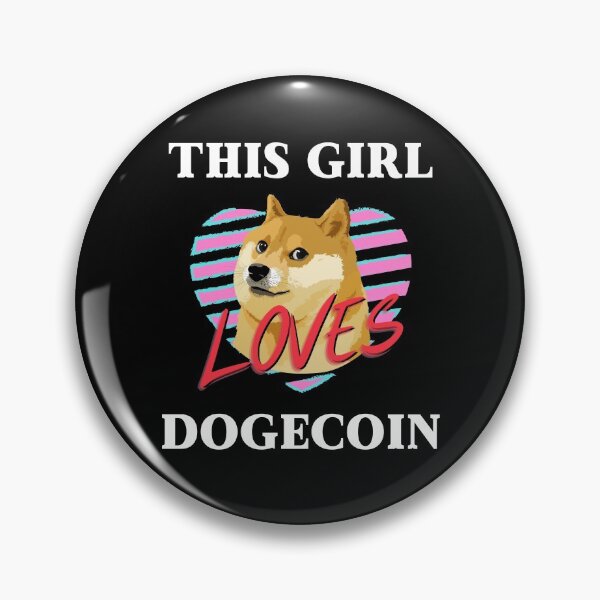 Item preview, This Girl Loves Dogecoin designed and sold by ReichBourne.