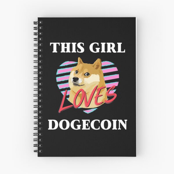 Item preview, This Girl Loves Dogecoin designed and sold by ReichBourne.
