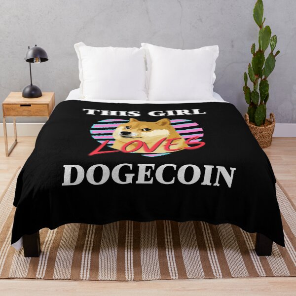 Item preview, This Girl Loves Dogecoin designed and sold by ReichBourne.