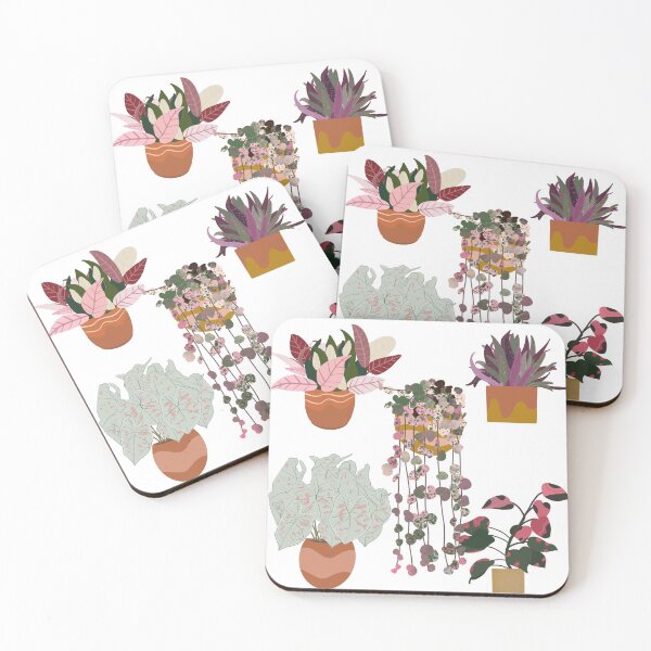 Item preview, indoor plants in clay pots urban jungle designed and sold by Olya Kubeeva.