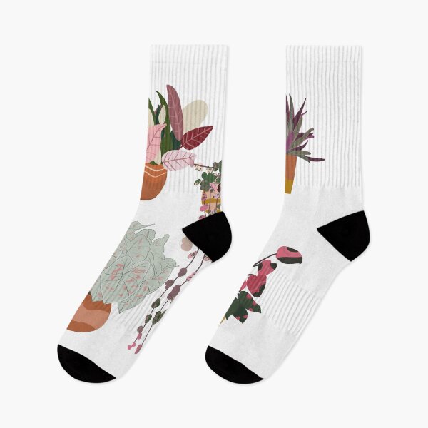 Item preview, indoor plants in clay pots urban jungle designed and sold by Olya Kubeeva.