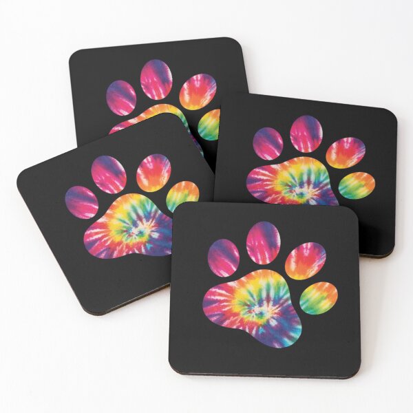 Item preview, Tie Dye Paw Print  designed and sold by Sleepygirl2010.