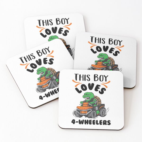 Item preview, This Boy Loves 4-Wheelers Funny Dirt Bike Off Roading Sayings designed and sold by Scratches Tees.