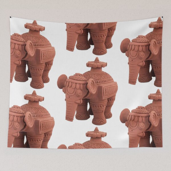 Item preview, Terracotta elephant figurines as souvenirs in Jodhpur, Rajasthan- India. designed and sold by Gurunath Bhadekar.