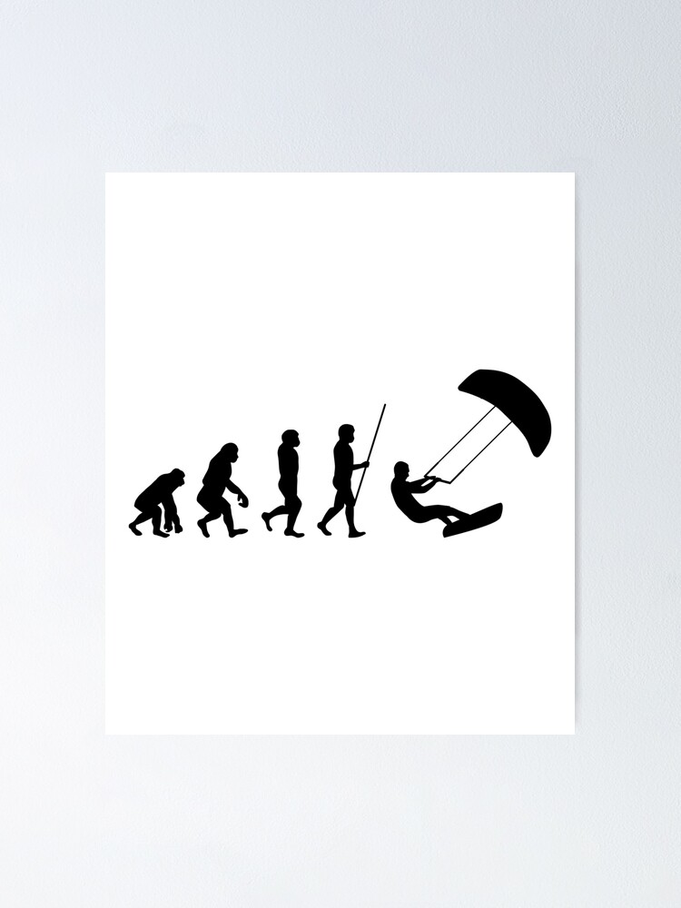 Kitesurfing Human Evolution Funny Kitesurfer Joke Kitesurfing Human Evolution Funny Kitesurfer Joke