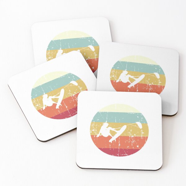 Item preview, Kitesurfing Vintage Style Retro Sunset for Sport Lover designed and sold by Scratches Tees.