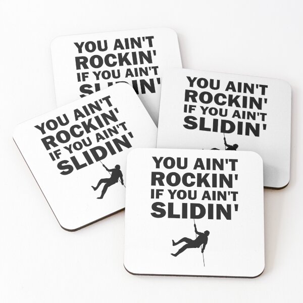 Item preview, You Ain't Rockin' If You Ain't Sliding Funny Canyoning Quote designed and sold by Scratches Tees.