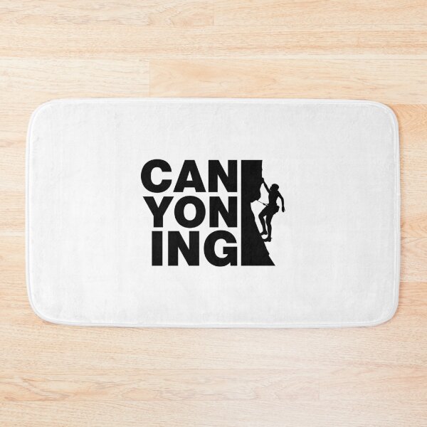 Item preview, Canyoning Lover Typography For Mount Climbers designed and sold by Scratches Tees.