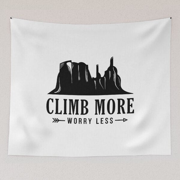 Item preview, Climb More Worry Less Funny Canyoning Lover Saying designed and sold by Scratches Tees.