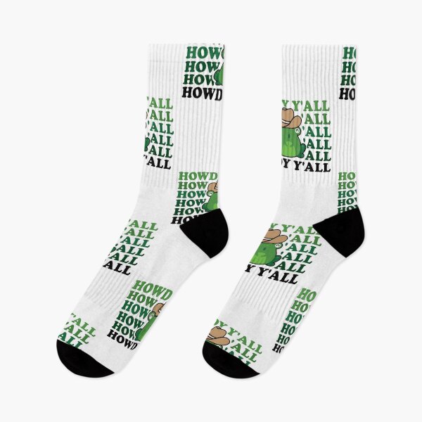 Item preview, Howdy Y'all Frog With Cow Hat Funny Sayings designed and sold by Scratches Tees.