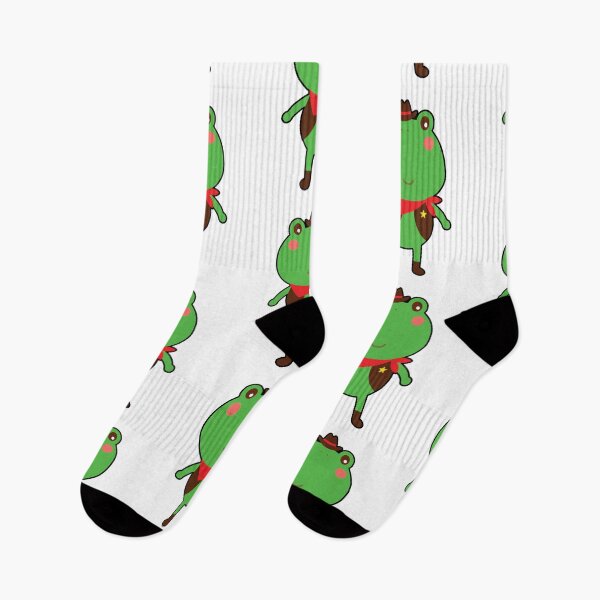 Item preview, Cute Frog With Cow Hat Kawaii Cowboys Animals designed and sold by Scratches Tees.