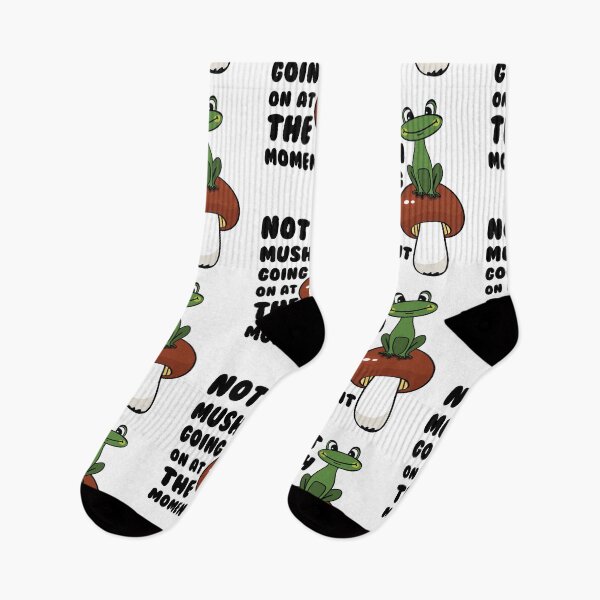 Item preview, Not Mush Going On At The Moment Funny Mushroom Frog Pun designed and sold by Scratches Tees.