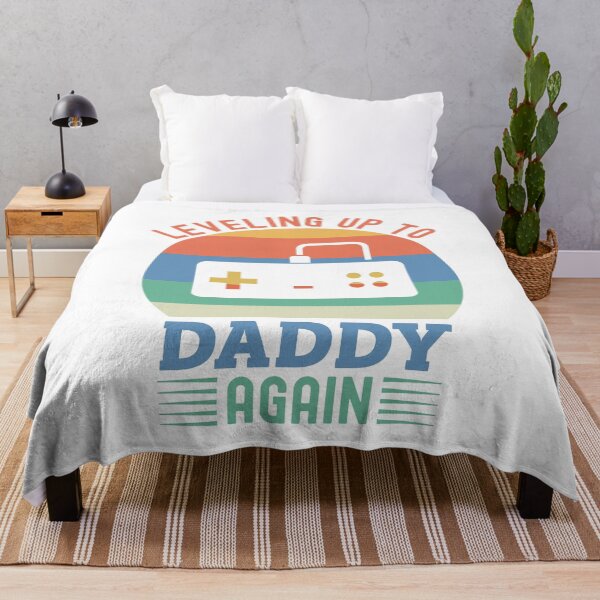 Item preview, Leveling Up To Daddy Again Funny Gaming Fathers Day Vintage Retro designed and sold by Scratches Tees.