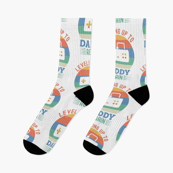 Item preview, Leveling Up To Daddy Again Funny Gaming Fathers Day Vintage Retro designed and sold by Scratches Tees.