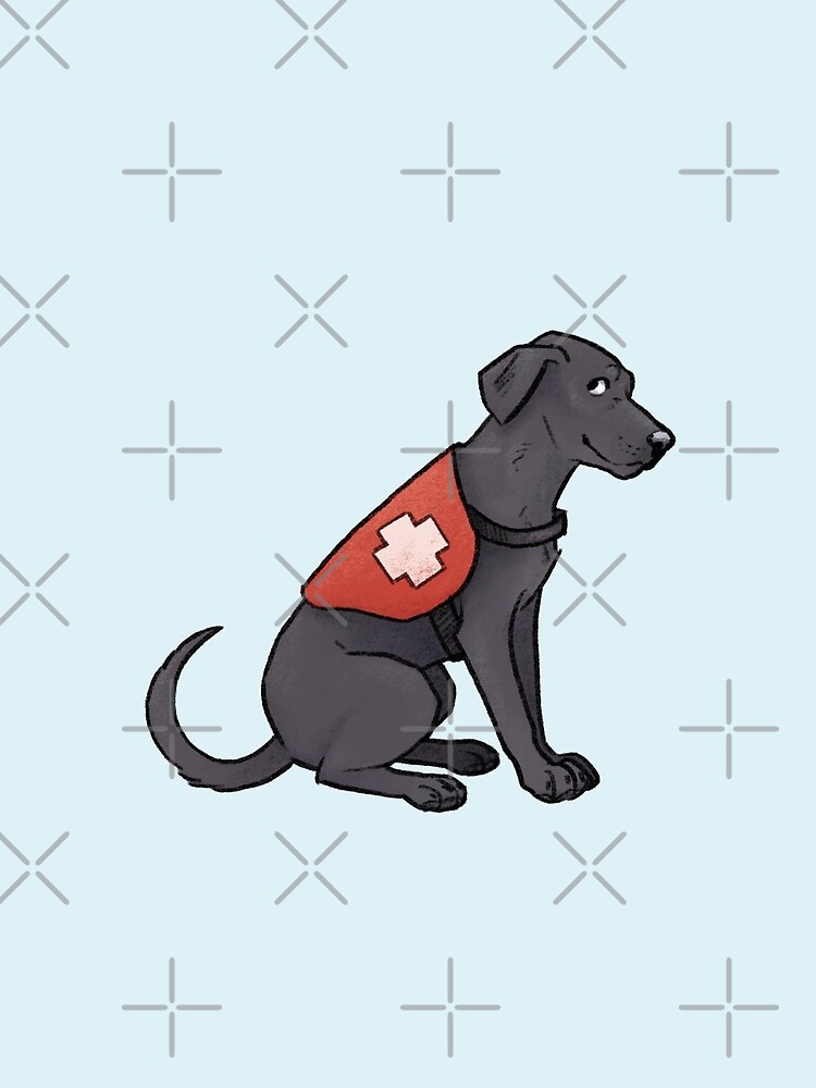 Thumbnail 3 of 3, Drawstring Bag, Service Dog - Black Lab designed and sold by StinaB.