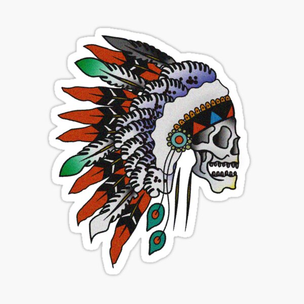 Skull Chieftain Sticker