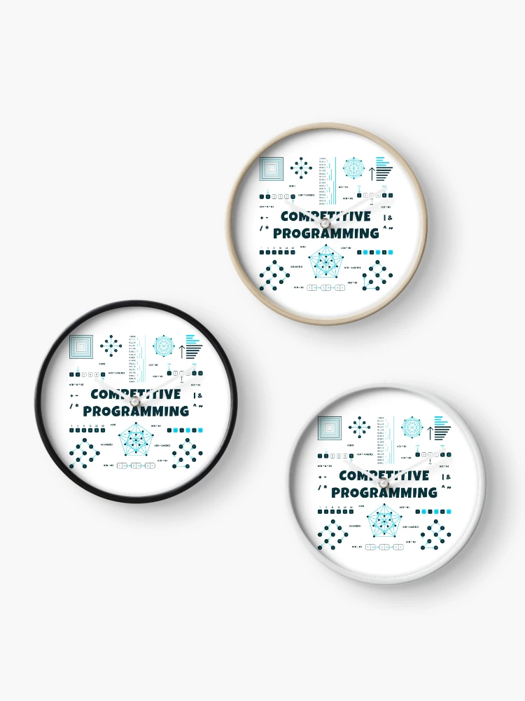 Thumbnail 3 of 4, Clock, Competitive Programming designed and sold by Mechashadow.