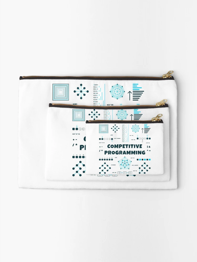 Thumbnail 2 of 4, Zipper Pouch, Competitive Programming designed and sold by Mechashadow.