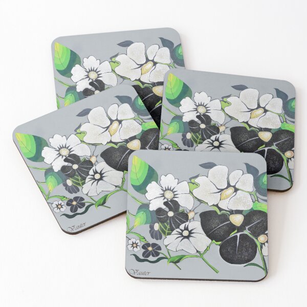 Item preview, Abstracted Black and White Poppies Painting designed and sold by Akvauter.